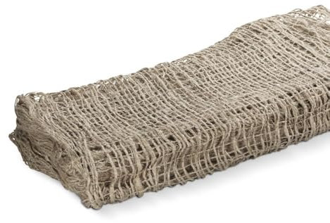 blizz-z Böschungsgewebe Jute Matte 1,22 m x 50 m (500g/m²) Maschenweite 18 x11 mm | Erosionschutzmatte, Uferböschungsmatte