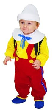 Dodici Costume Grillo Costume Pinocchio Vestito Pinocchio Abito di Carnevale 0-18 mesi (Pinocchio, 10/12 mesi)
