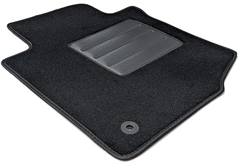 DHCarMats Automatte, nur Fahrerseite, für Peugeot 107 von 2007 bis 2014, Fahrermatte, maßgeschneidert, Autozubehör, Autoteppiche, 1 Stück