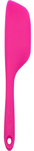 Birkmann, Teigschaber XL Electric Pink 7,5cm x 1,5cm x 30,5cm Silikon mit Metallkern hitzebeständig bis 230 Grad Celsius
