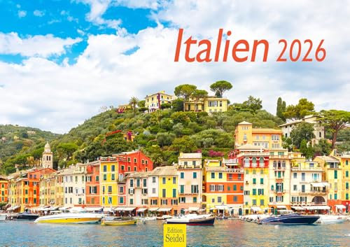Edition Seidel Premium Kalender Italien 2026 Format DIN A3 Wandkalender Europa Rom Venedig Toskana Gardasee Pisa