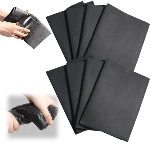 Thickened Magic Cleaning Cloth, Mikrofaser ReinigungstüCher, Streifenfrei FüR Fenster, Spiegel & Glas, Super SaugfäHig, Microfasertuch, Flusenfrei FüR Haushalt, Badezimmer & Auto (3, 40 * 50cm)