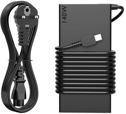 Slim Ladegerät USB Typ C 140W Kompatibel mit Lenovo ThinkPad T1g Gen 8 | für Lenovo AI P1 Gen7 Ultra 9 P16V Gen1 16 Zoll P16 Gen2 Mobile Workstation Slim Pro 7 9 Legion 9 9i 7 2-in-1 Laptop