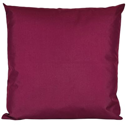 JACK 45x45cm Outdoor Lounge Kissen Dekokissen inkl. XXL-Füllung Wasserabweisend Sitzkissen Garten Stuhl Lotus Effekt, Farbe:Bordeaux
