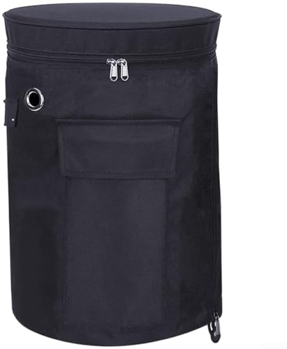 Propan-Tankabdeckung, wasserdicht, 600D-Oxford-Tuch, Gasflaschenhülle mit Belüftung und Aufbewahrungstasche, winddichter Boden für 5 kg 11 kg Flaschen, Outdoor-Garten (große Größe: 33 x 66 cm)