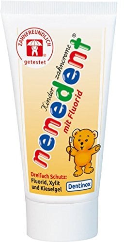 Nenedent Kinderzahncreme mit Fluorid, 20er Pack (20 x 50 ml) Dentinox Zahnpasta für Kinder