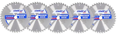 WellCut Wood Circular Saw Blade 300mm x 40T x 30mm Bore for Bosch, Dewalt (Pack of 5)