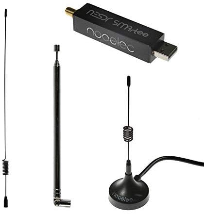 Nooelec NESDR SMArTee v2 Bundle - Premium RTL-SDR con Integrated Bias tee, Caja de Aluminio, 0.5PPM TCXO, SMA Input y 3 Antenas. Radio Definida por Software (SDR) Basada en RTL2832U y R820T2