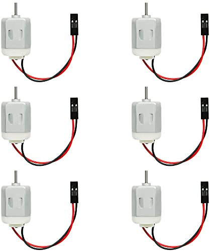 Gikfun EK1894 - Lot de 5 moteurs de type 130 - Micro moteurs CC 1 V - 6 V pour Arduino