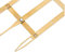 Augenbrauen Lineal mit Golden Ratio, Edelstahl Augenbraue Messlineal Eyebrow Bremssattel, Flexibel Abnehmbarer Lineal, Semi Permanent Augenbrauen Tattoo Gestaltung Shaping Tools(Gold)