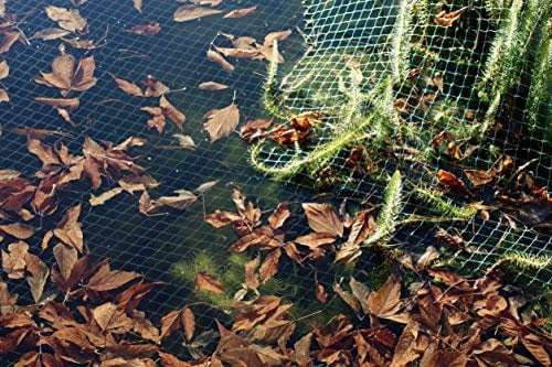 Teichnetz 4 x 10 m + 50 Erdanker Laubschutznetz Reihernetz Silonetz Laubnetz Vogelschutznetz Blätter Schutz Garten-teich Gewässer See Becken