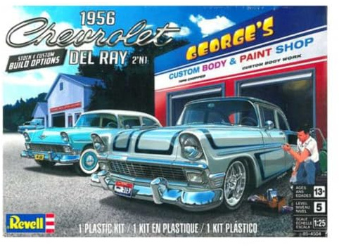 Revell Monogram 14504-1956 Chevy Del Ray - 1:25 Scale - Unbuilt/Unpainted Plastic Model Kit