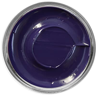Famaco Blue Violet Cream Polish 50ml. WITH APPLICATION BRUSH. Duluxe cream polish for Leather goods & shoes. Nourish and protect your leather using cream polish