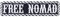 FREE NOMAD Aufnäher Nomaden Aufbügler/Patch zum annähen/aufbügeln Biker Bügelbilder Motorrad Geschenk Applikation für Jacke/Weste/Jeans/Motorradkoffer | 100x25mm