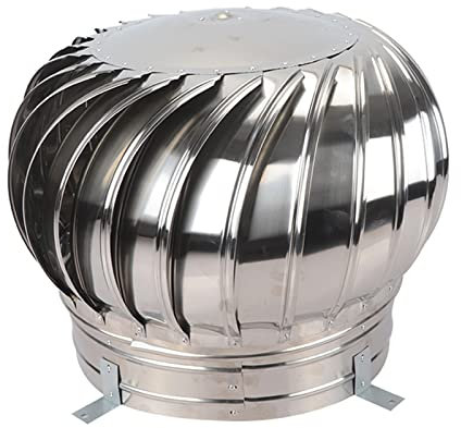 ZXCASDF Comignolo Girevole,Comignoli girevoli per Estrazione di fumi Cappello Eolico,Cappuccio Girevole del Camino Girevole Anti-downdraught,Cappello Camino,Cappuccio Camino,350mm