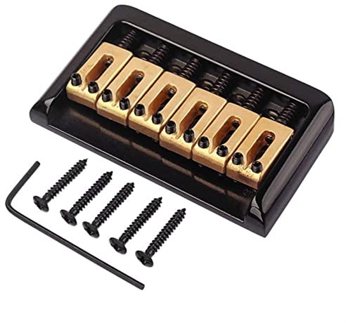 FLFL Saddle Bridge With Wrench And Screws For Stratocaster Strat Electric Guitar Replacement Parts Guitar Bridge System