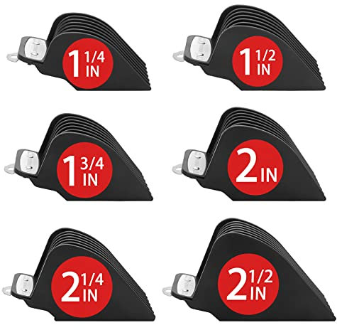 Yinke Clipper Guards Schneidführungen für Wahl Haarschneidemaschinen mit Metallclip des Modells 3,2 cm, 3,8 cm, 4,4 cm, 5,1 cm, 5,7 cm und 6,3 cm, passend für die meisten Haarschneidemaschinen in