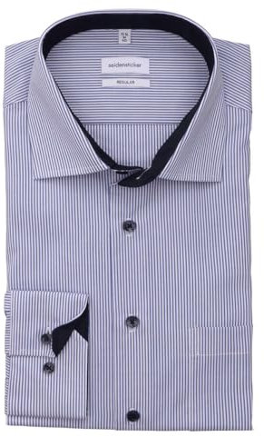Chemise business homme Seidensticker - coupe classique - sans repassage - col Kent - manches longues - 100 % coton