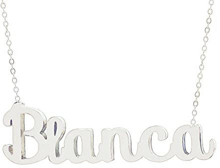 Only faith Collana con nome in acciaio inossidabile per donna, regalo con messaggio originale. Ciondolo speciale per amici, fidanzati