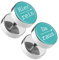 Piercingfaktor Runde Ohrringe Ohrstecker Fake Piercing Ohr Plug Flesh Tunnel Edelstahl Platte Stecker Spruch Hier rein, Da raus 12mm Türkis