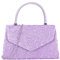 LeahWard Lace Top Handle Clutch Bag Chain Cross Body Handbags (Lilac)