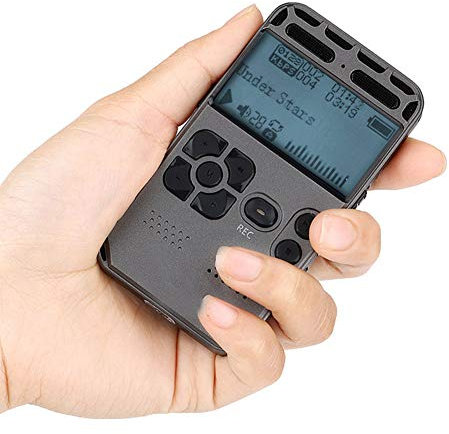 Professionnel Mini enregistreur Audio Vocal numérique Smart Sound Control Réduction du Bruit HD HiFi Musique Lecteur MP3 TF Carte 64G Étendre,32g