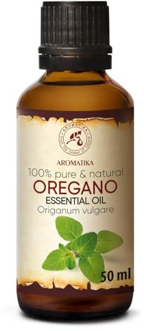 Aceite Esencial de Orégano 50ml - Origanum Vulgare - Intensivo para Aromaterapia - Fragancia Hogar - Difusor - Relajación - Cuidado Piel - Velas
