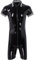 Generisch Herren Unterhose Herrenmode Casual Einfarbig Sexy Mantel Sexy Overall Mantel Kleidung Lack Oberteil Damen Sexy (Black, L)