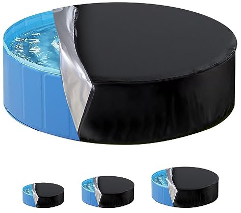 Adiwo 80 x 30 cm Copertura per Piscina per Cani con Coulisse, Copertura per Piscina Impermeabile Antipolvere, Copertura Rotonda per Piscina per Serbatoi, Piscina e Piscina Fuori Terra