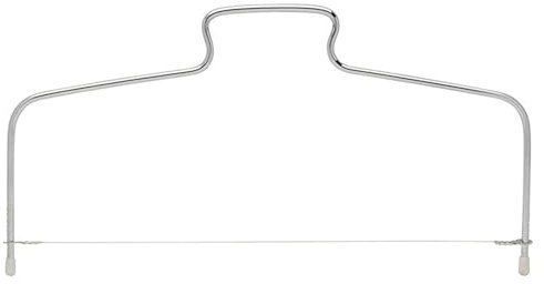 TAKUZA Cortador de tartas, longitud de la sierra para tartas: 33 cm, acero inoxidable, cortador de base para tartas con 1 alambre, altura ajustable, para cortar fácilmente la base de la tarta en capas