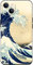 Berkin Arts Compatible with iPhone 15 Case Silicone Cover with Screen Protector Japanese Style Ukiyo-e (The Great Wave by Katsushika Hokusai)