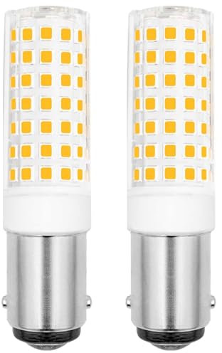 LIENNGKE B15d LED Lampe Dimmbar 6w Ersetzt 60w Halogenlampe Warmweiß Maiskolben 600Lumen 220V 230V 3000K Leuchtmitteln 2er Pack [MEHRWEG]