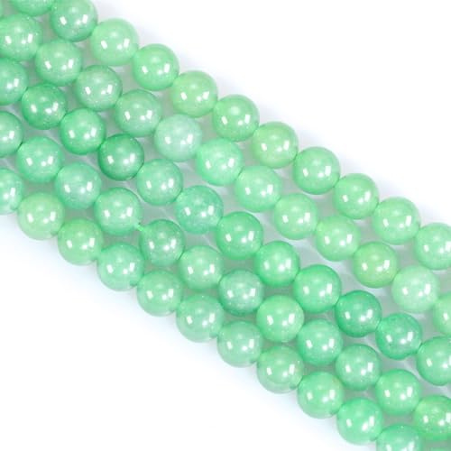 Natural Gemstone Beads for Jewelry Making, 8mm Polished Round Smooth Stone Beads for Bracelet Making