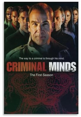 MNABSO Criminal Minds Group Picture Poster Dekorative Malerei Leinwand Wandkunst Wohnzimmer Poster Schlafzimmer Malerei 12x18inch(30x45cm)
