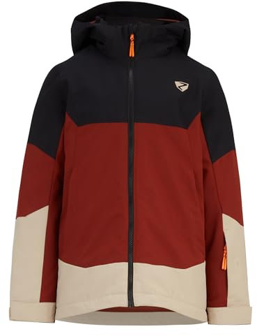 Ziener Kinder AGIMO Ski-Jacke/Winterjacke | warm, atmungsaktiv, wasserdicht, woody brown, 164