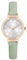 NUOVO Damenuhren Blau Leder Damenuhren Rose Gold Gehäuse Elegante einfache Uhr Kristall Diamantuhr Analoge Quarzuhren für Frauen