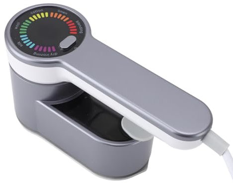 Tragbarer Dampfgarer für Kleidung, 1200 W Farbdisplay, Tragbarer Dampfbügeleisen für Kleidung, 6 Gänge, Verstellbares Trocken- und Nass-Reisedampfbügeleisen mit um 90° und 180°