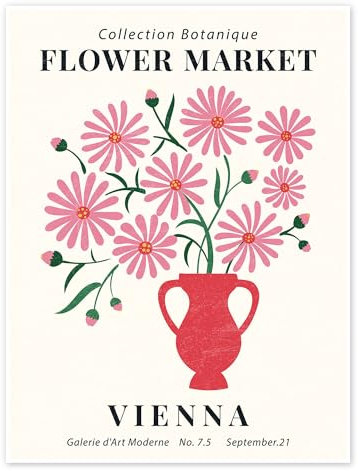 Flower Market Vienna Poster von TAlex 50 x 70 cm Wandbilder Wanddeko