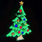 BAKAJI Beleuchteter Weihnachtsbaum Infinity mit Sockel, Dekoration mit LED für Weihnachten, Grün und Rot, leuchtendes Ornament, 60 cm