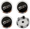 LLTSNT 4 Pezzi Coprimozzo per Fiat 500/500L/500X 60mm, Coprimozzi Ruota con Logo Auto Emblema Centrale Copri Badge