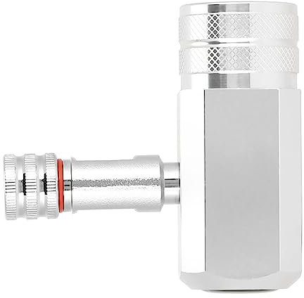 Akozon CO2-Regler mit Manometer für Wasserpflanzen – Einstellbarer Zweistufiger CO2-Druckminderer für Aquarien – für Aquascaping und Hydrokultur (Die w21.8-Schnittstelle des