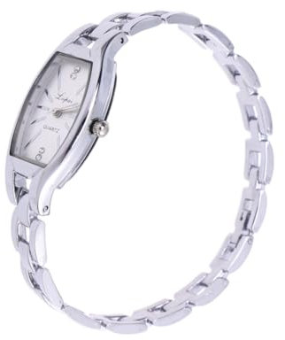 SOIMISS Reloj de Cuarzo para Mujer Resistente Y Moderno Reloj de Pulsera para Mujer Color Plata Y