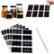 FENQURO 160 Pcs Tafel-Aufkleber, etiketten selbstklebend, wasserdichte Etiketten selbstklebend mit Stift, Küchen Klebeetiketten Partner für Gewürzgläser, Marmelade usw, 7x4cm (Rechteckig)