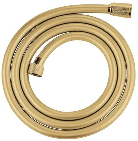 GROHE Silverflex, knickfester Duschschlauch, goldfarben, 1,75m (robuster Brauseschlauch, druckbeständig, universaler Anschluss, keine Dichtungsringe notwendig), gold, 28388GL1