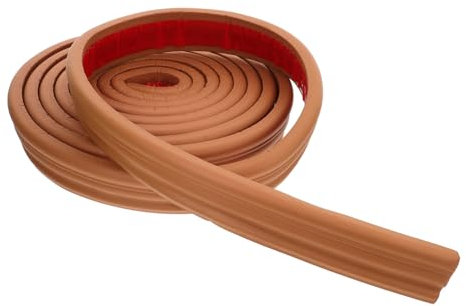 Operitacx 1 Rolle Selbstklebende Bordüre mit weichen Linien Grenze Eckleistenleiste Streifen modern schälen Sockelleiste abziehen und aufkleben Wandverkleidung formen Wandformramm Nr Braun