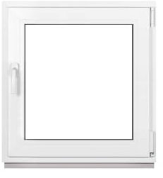 Framex Ventana para sótano de plástico, color blanco, ancho x alto, 75 x 80 cm (750 x 800 mm), 3 compartimentos (32 mm), inclinable DIN a la derecha, premium, todos los tamaños