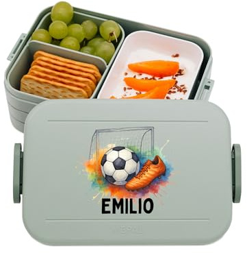 Bärenfreunde MEPAL Müslibecher to go Edelstahl mit Namen, Joghurtbecher | Isolierter Thermo Behälter zum Beschriften für Kinder oder Erwachsene, personalisierter Müsli Becher inklusive Löffel
