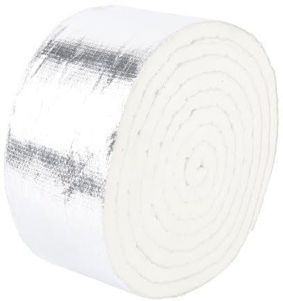 AOWINHIT Thermal Insulation Tape Heatproof Aluminum Foil Pipe Wrap Home Repairs 3.94inx0.47inx10.82ft