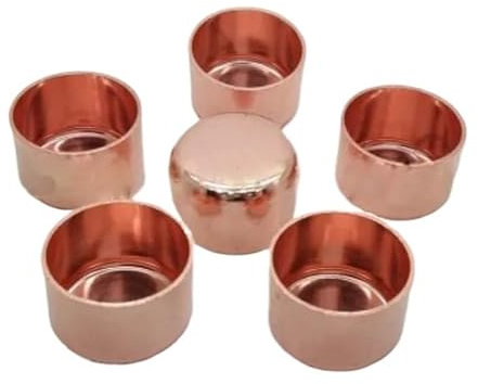 Embout d'extrémité en cuivre 10 pièces/ensemble, raccord de plomberie à souder for tuyau en cuivre ID 10mm 12mm 15mm 22mm 28mm 108mm(ID89mm)