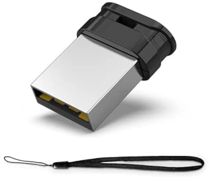Vansuny Memoria USB de 64 GB Mini Memoria USB 2.0 Dispositivo de Memoria de 64GB Almacenamiento Externo USB Flash Drive Memory Stick con Cordón Portátil para Coche/Escritorio/Portátil (Negro)